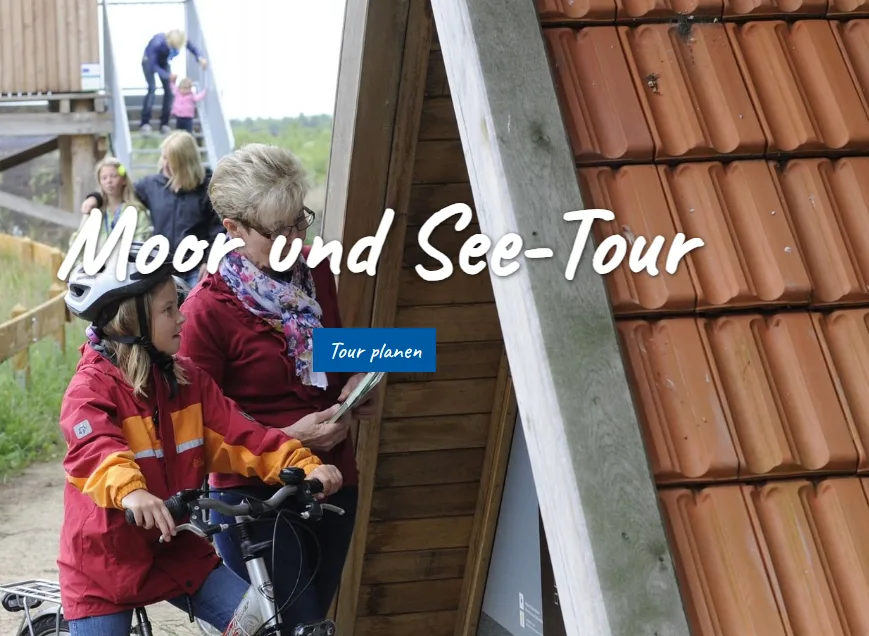 Titelbild der Moor- und See-Tour mit Radfahrern